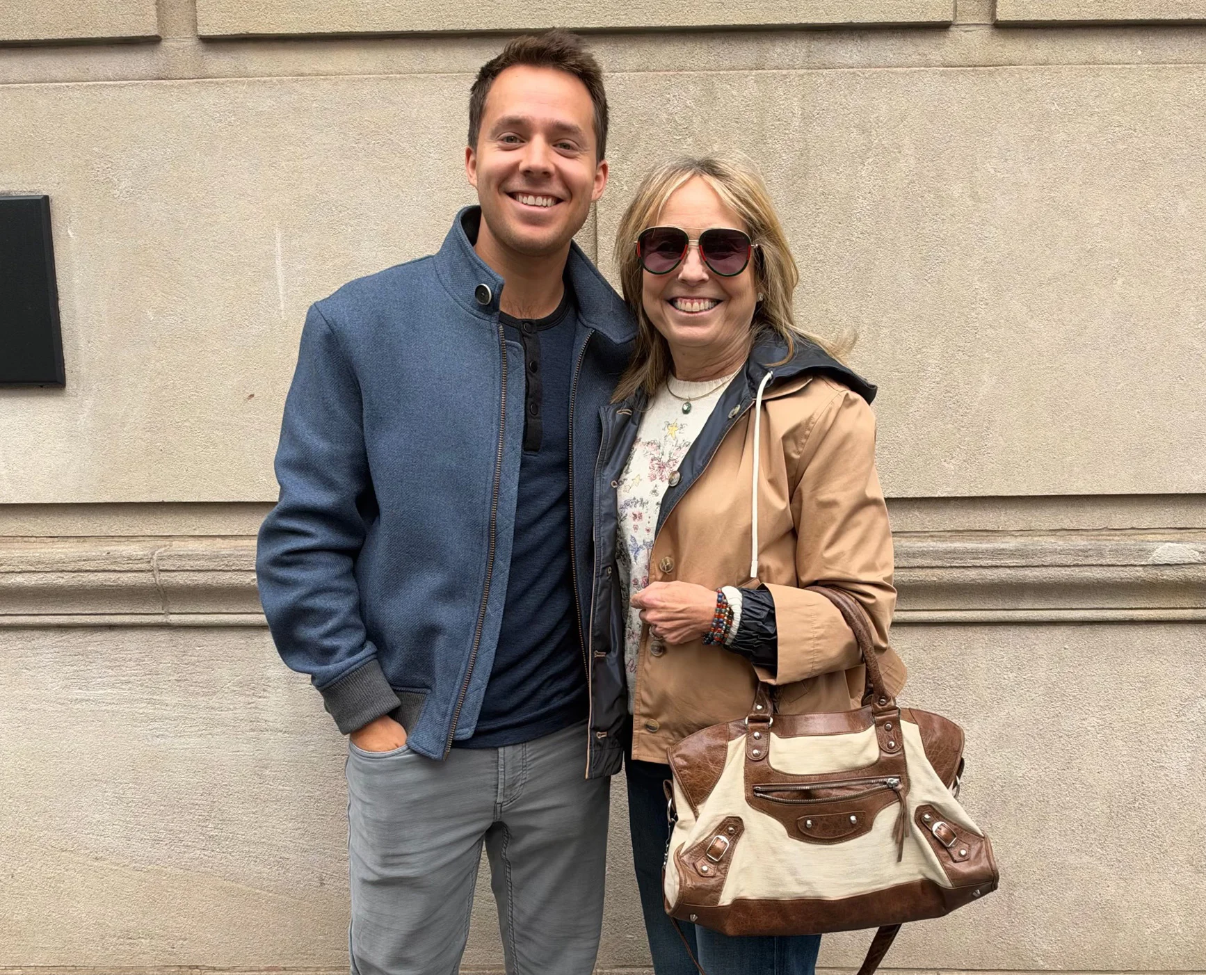A photo of Max Doppelt with his mother, Debbie.