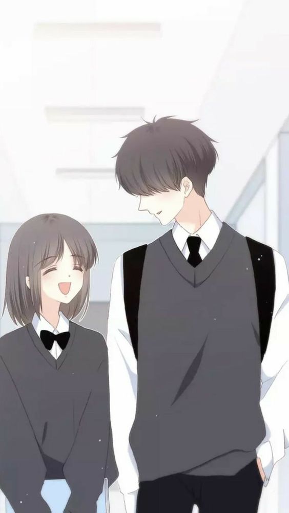 Sketsa Gambar Anime Couple Sahabat