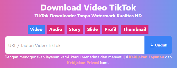 TTSave: Download Video dan Lagu TikTok Tanpa Watermark