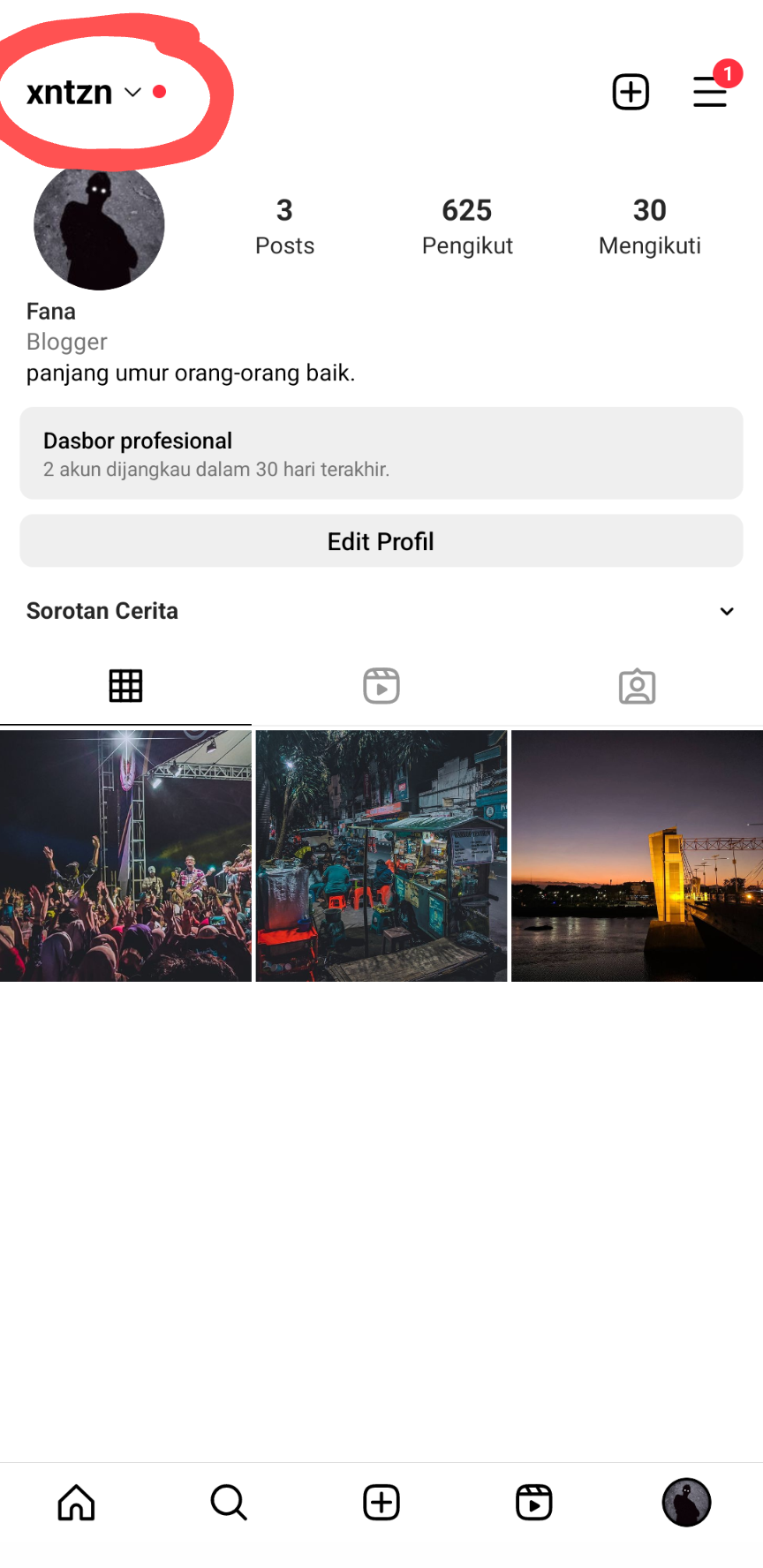 Cara Copy Link Akun Profil Instagram Lewat Aplikasi