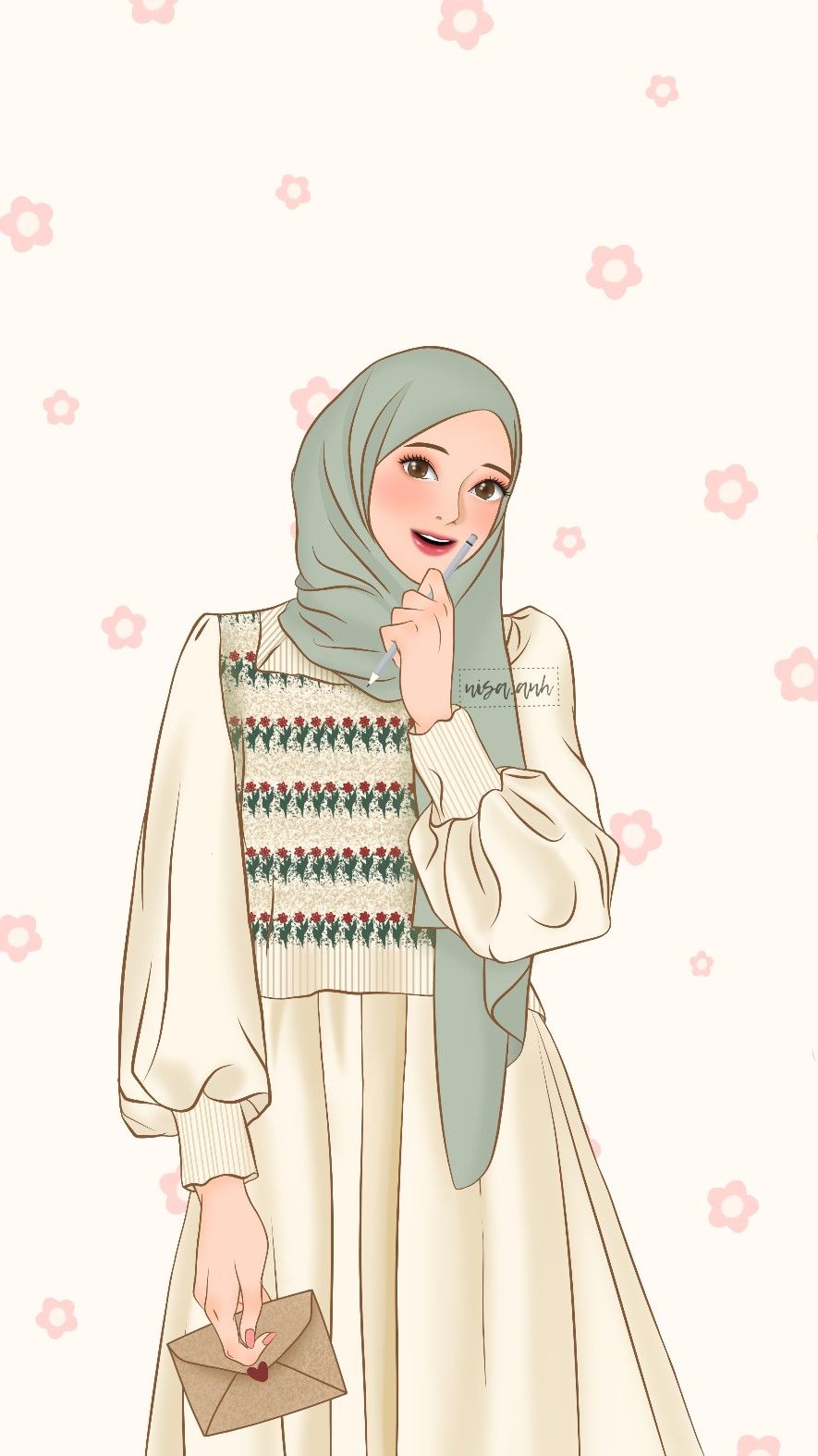Gambar Kartun Hijab Lucu
