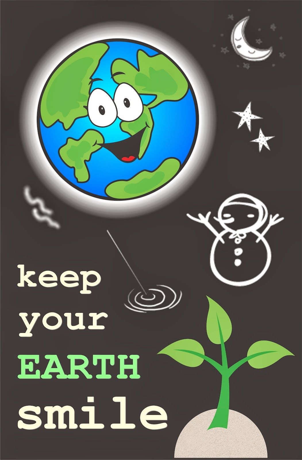 Contoh Gambar Poster Lingkungan Yang Mudah Digambar