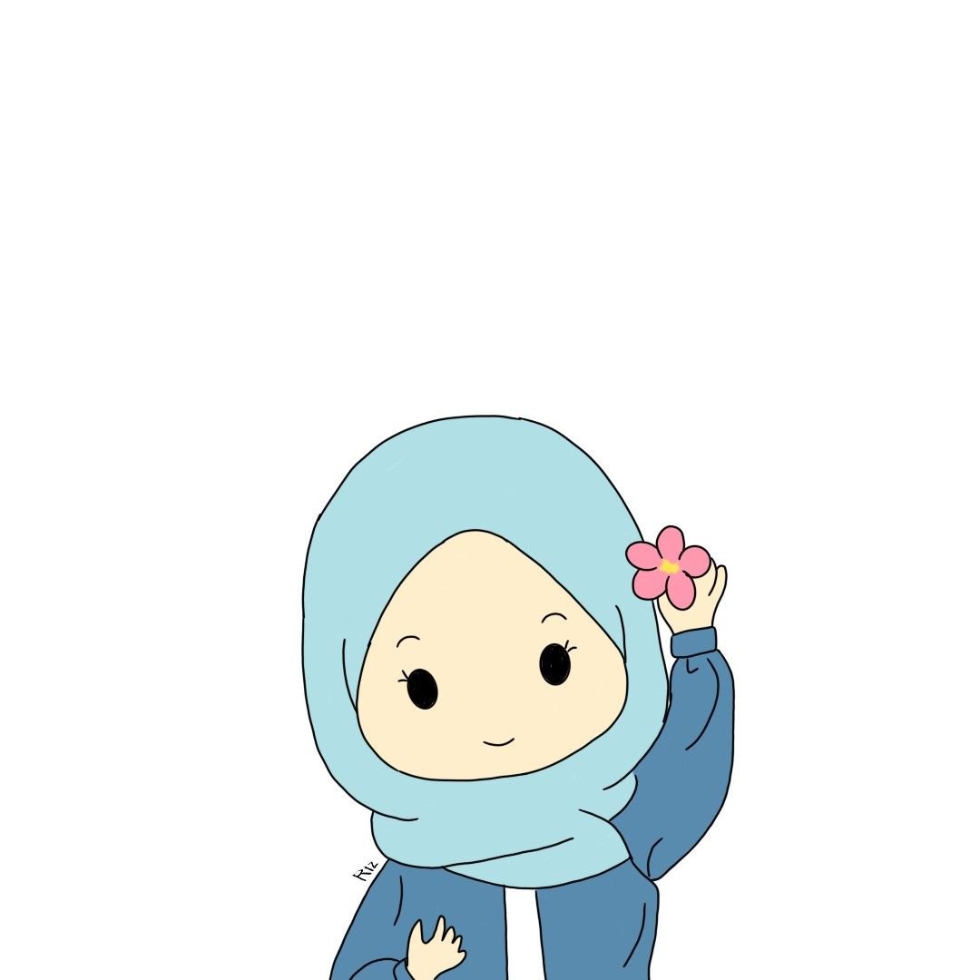 Gambar Kartun Muslimah Lucu, Romantis & Cantik