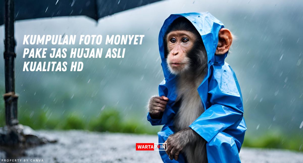 Kumpulan Foto Monyet Pake Jas Hujan Asli Kualitas HD