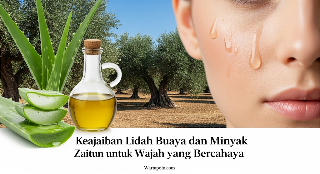Keajaiban Lidah Buaya dan Minyak Zaitun untuk Wajah yang Bercahaya